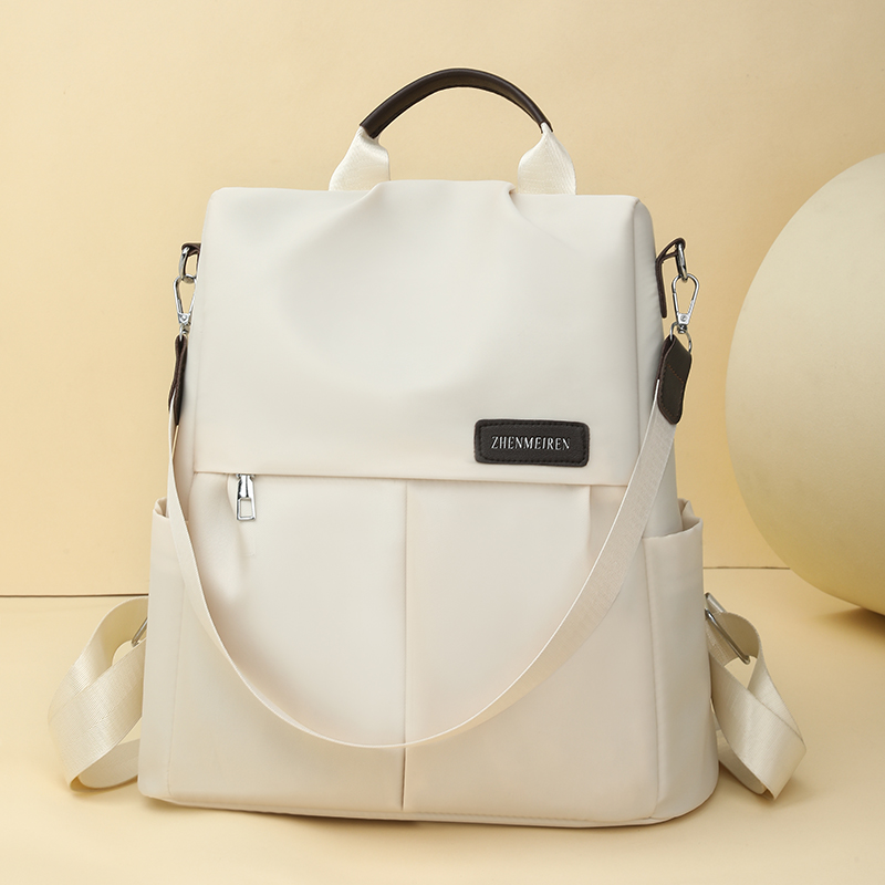 Travel Backpack Anti Theft - กระเป๋าเป้สะพายหลังไนลอนวินเทจสำหรับผู้หญิง ความจุขนาดใหญ่ ป้องกันการโจรกรรม กระเป๋าเดินทางลำลอง กระเป๋าเป้แฟชั่นสไตล์เรโทรสำหรับสาวๆ กระเป๋าสะพายไหล่