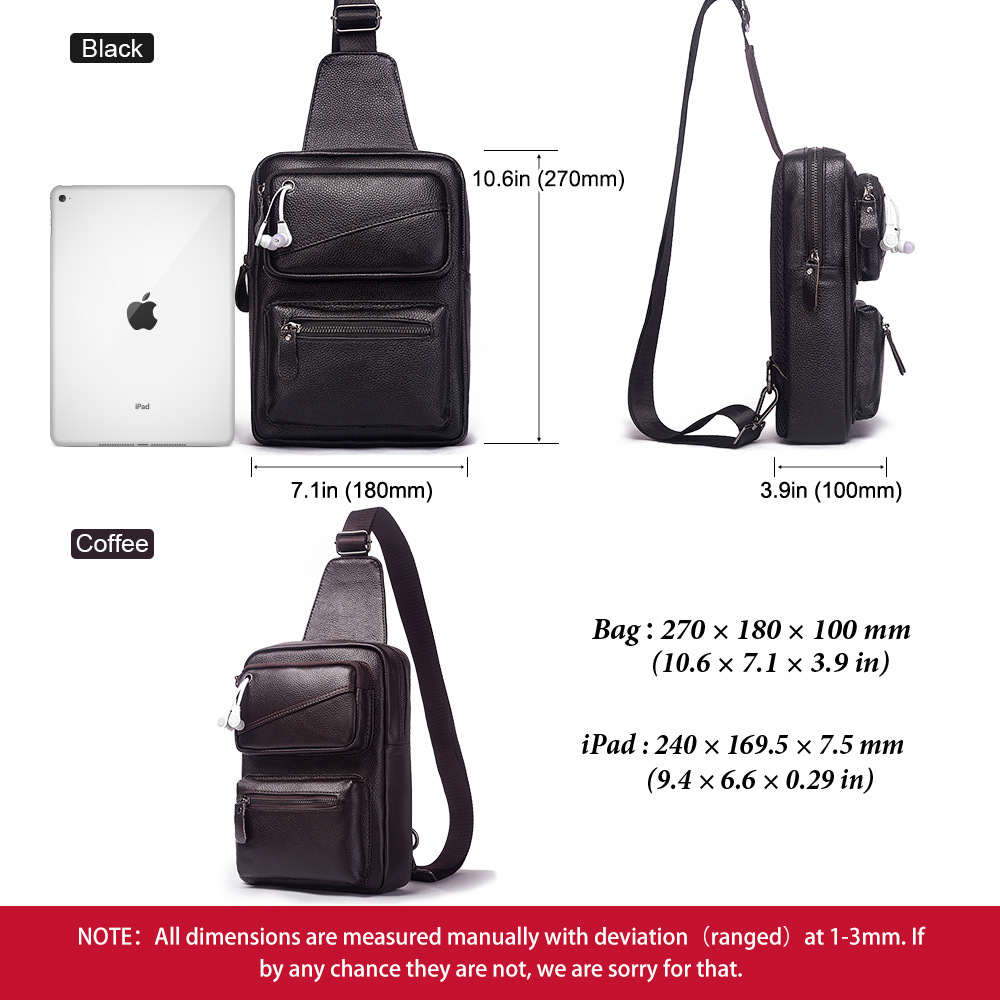 กระเป๋าคาดหน้าอกมัลติฟังก์ชันแ - Leather Backpack Vintage บทวิจารณ์และราคา